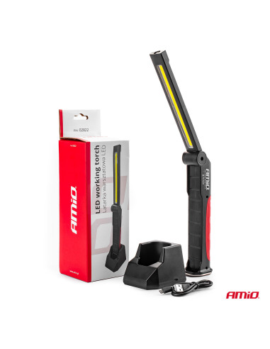 Portátil de led plegable con base de carga