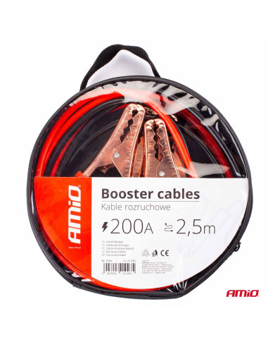 Cables de arranque para batería 200A - 2,5m