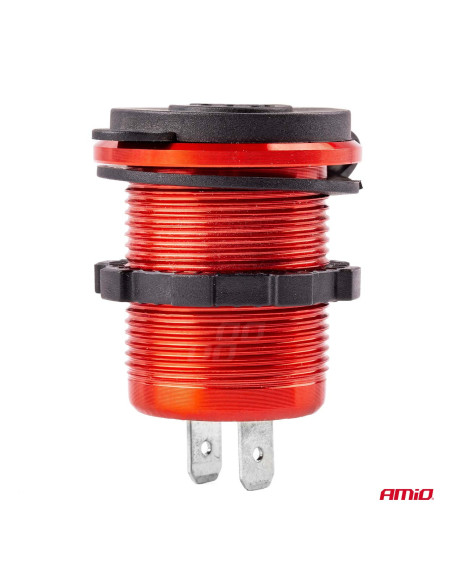 Cargador empotrable impermeable 2xUSB 3.1A