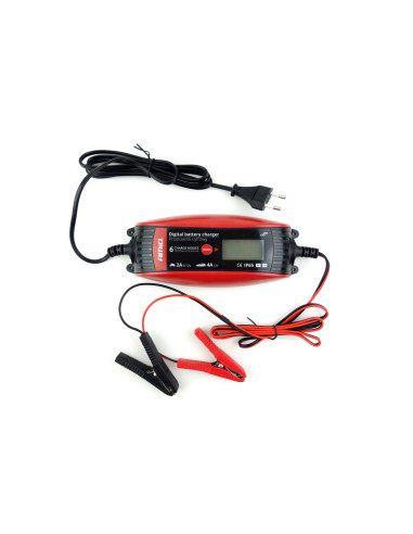 Cargador digital de baterías 2A-4A (6/12V)