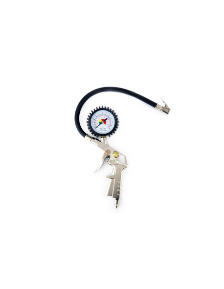 Pistola con manómetro para compresor de aire
