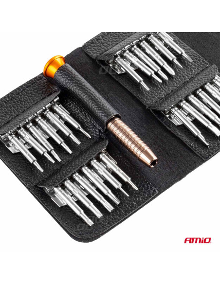 Kit de destornilladores en estuche de precisión (24 puntas)