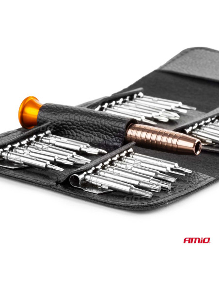 Kit de destornilladores en estuche de precisión (24 puntas)