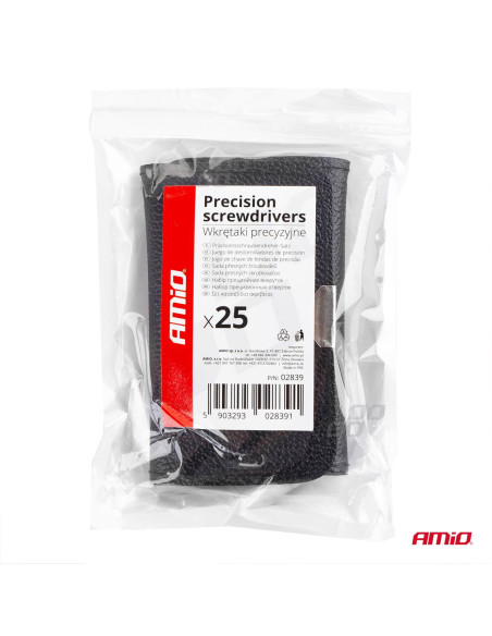 Kit de destornilladores en estuche de precisión (24 puntas)