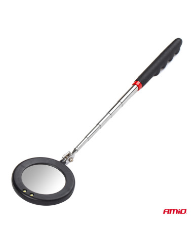 Espejo telescópico de inspección con luz led