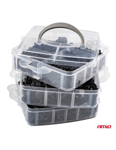 Surtido 620 clips para tapicería de PVC (16 tipos) 2