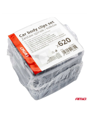 Surtido 620 clips para tapicería de PVC (16 tipos)