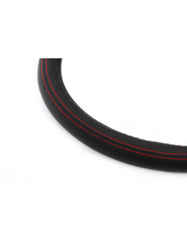 Funda de volante (color: negro y rojo)