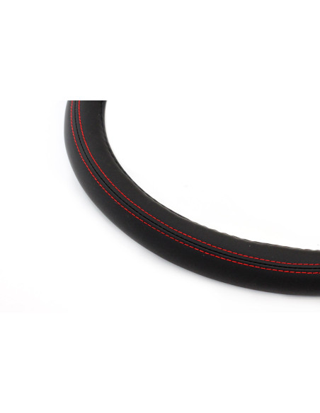 Funda de volante (color: negro y rojo)