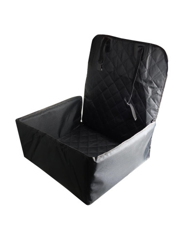 Asiento/ Protector para mascotas negra (2 en 1)