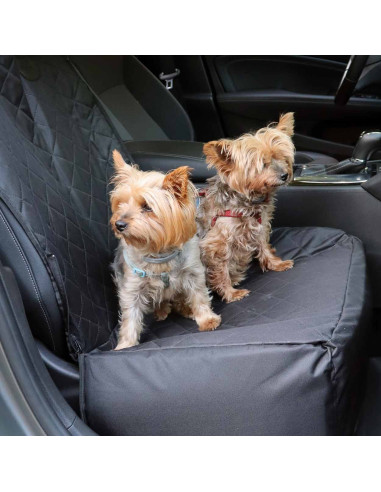 Asiento/ Protector para mascotas negra (2 en 1)