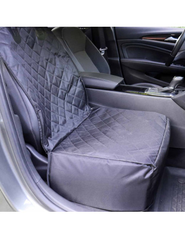 Asiento/ Protector para mascotas negra (2 en 1)