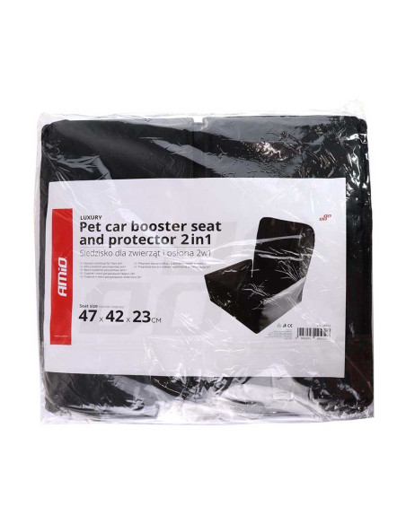 Asiento/ Protector para mascotas negra (2 en 1)