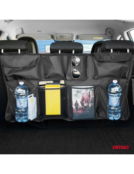 Organizador para maletero con sujección en asiento trasero