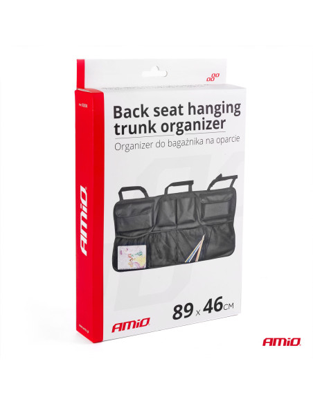 Organizador para maletero con sujección en asiento trasero