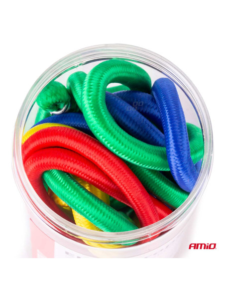 Cuerdas elásticas para sujeción de carga (12 uds.)