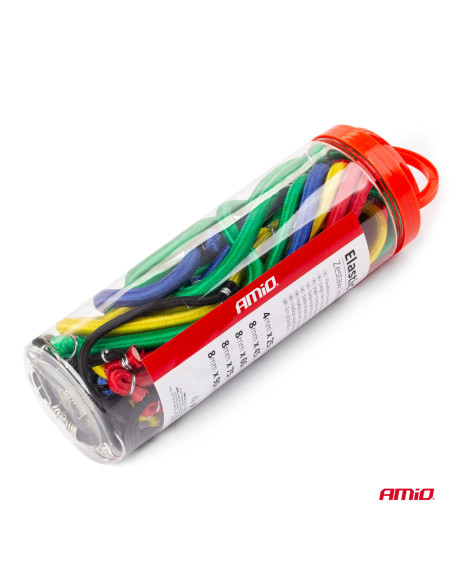 Cuerdas elásticas para sujeción de carga (12 uds.)