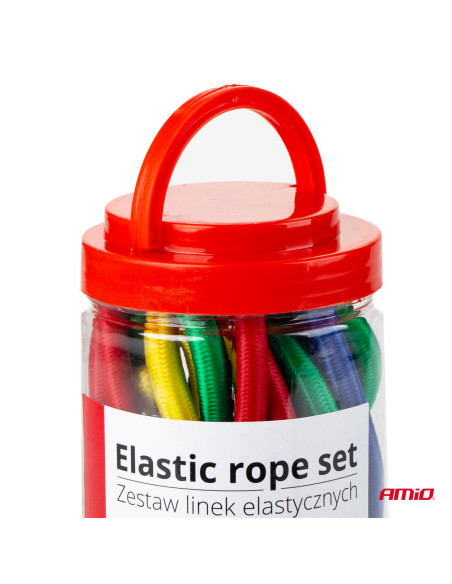 Cuerdas elásticas para sujeción de carga (12 uds.)