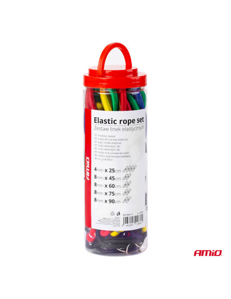 Cuerdas elásticas para sujeción de carga (12 uds.)