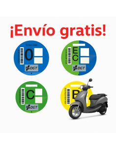Pegatina Ambiental DGT Moto – Envío GRATIS y Entrega Rápida | Oficial