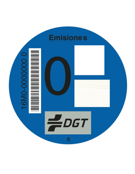 Distintivo DGT Coche con Envío Urgente 24H ? | Pegatina Oficial ZBE