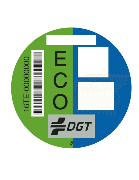 Distintivo DGT Coche con Envío Urgente 24H ? | Pegatina Oficial ZBE