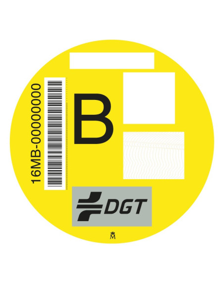 Distintivo DGT Coche con Envío Urgente 24H ? | Pegatina Oficial ZBE