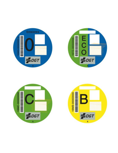 Pegatina DGT Moto con Envío Urgente 24H ?️ | Oficial y Homologada