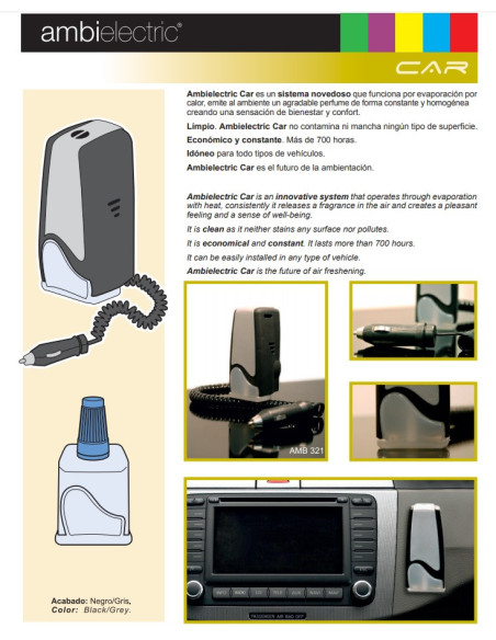 Ambielectric Car - Ambientador eléctrico para coche