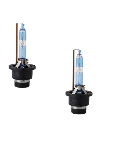 2 Bombillas de Xenón ultra-white D4S +130%