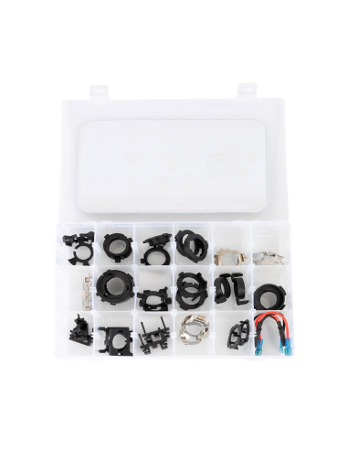 ? Kit con 18 tipos de adaptadores para los kits de conversión a led, un juego de cada tipo (36 adaptadores) ✅