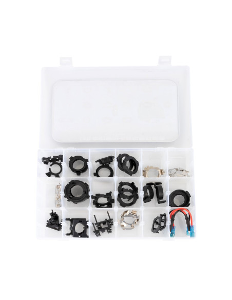 ? Kit con 18 tipos de adaptadores para los kits de conversión a led, un juego de cada tipo (36 adaptadores) ✅