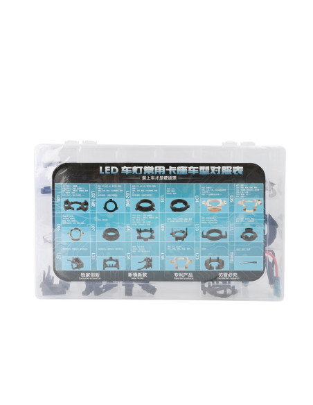 ? Kit con 18 tipos de adaptadores para los kits de conversión a led, un juego de cada tipo (36 adaptadores) ✅