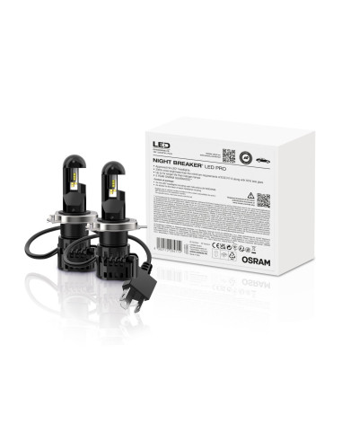 Osram Night Breaker Led 64193DWNB-FB, Kit de conversión a led H4 Homologado +220% plug&play (versión PRO)