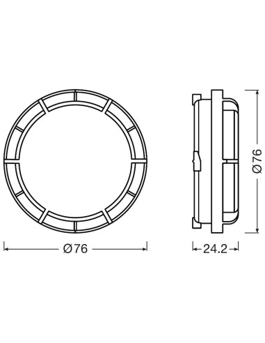 Osram LEDCAP06 - Tapas Faro modelo 2 LEDCAP06 para Osram Night Breaker Led (2 unidades)