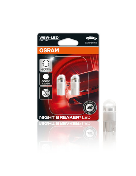 ? OSRAM 2825DWNBC-02B ? Bombillas LED T10 w5w Homologadas para la vía pública