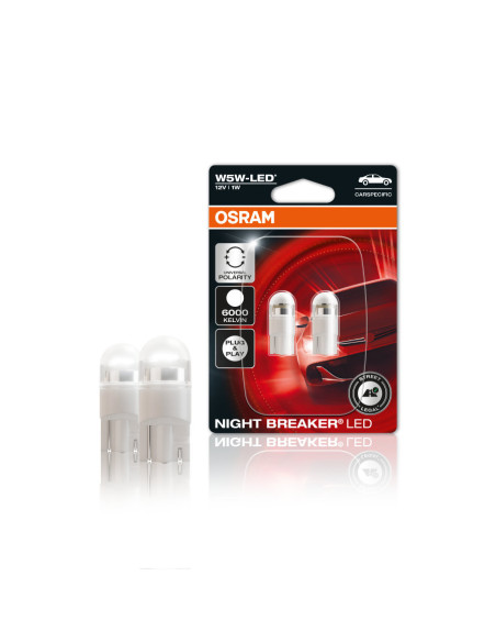 ? OSRAM 2825DWNBC-02B ? Bombillas LED T10 w5w Homologadas para la vía pública
