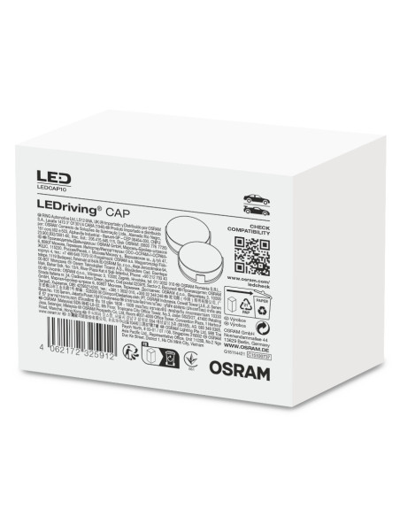 ? Osram LEDCAP10 - LEDriving CAP LEDCAP10 (kit de dos tapas de faros) para Osram Night Breaker Led ✅