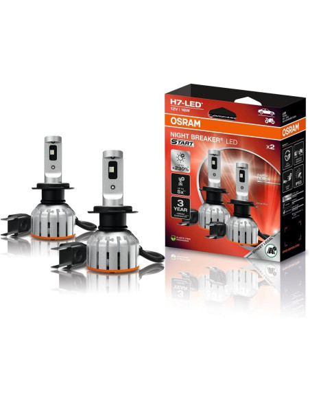 ? OSRAM NIGHT BREAKER LED START H7 – Hasta un 230% más de brillo y 6000K | ¡Compra ahora!