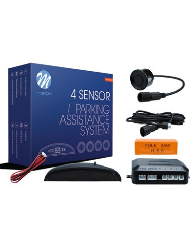 Parking sensor c/ display, 4 sensores desmontables