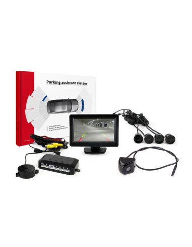 Sensor de aparcamiento con sonido y visión trasera
