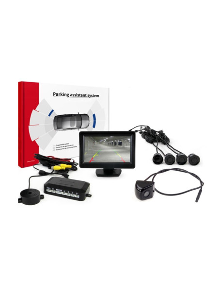 Sensor de aparcamiento con sonido y visión trasera