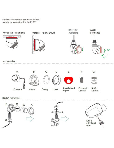 ? Cámara de Parking Miniatura 1080p con Visión 180° - AutoAcc.es ?