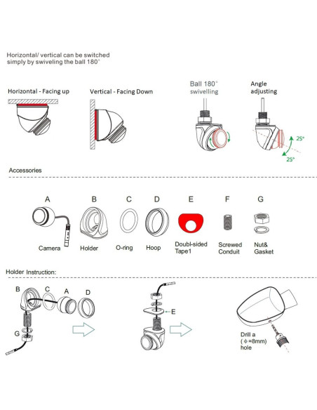 ? Cámara de Parking Miniatura 1080p con Visión 180° - AutoAcc.es ?