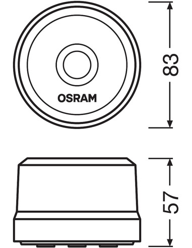 Osram LEDGuardian - Baliza V-16 de preseñalización de emergencias homologada