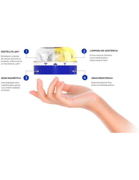 Rec Flash - Baliza V-16 de preseñalización de emergencias homologada