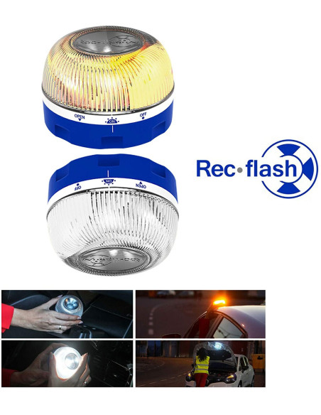 Rec Flash - Baliza V-16 de preseñalización de emergencias homologada
