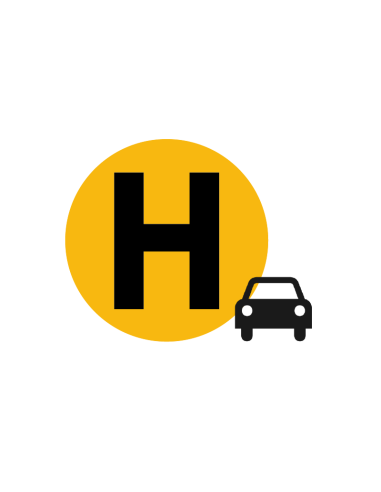 ?✨ Distintivo "H" Vehículo Histórico 60 mm Interior – ¡Envío Gratis!