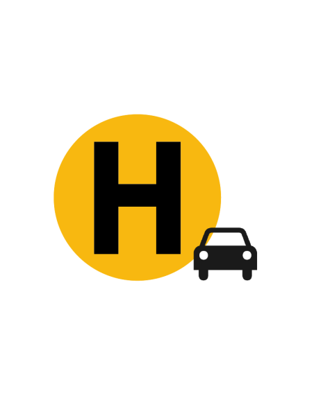 ?✨ Distintivo "H" Vehículo Histórico 60 mm Interior – ¡Envío Gratis!