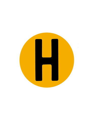 ?? Distintivo "H" Exterior 60 mm para Vehículos Históricos | ¡Envío Gratis!